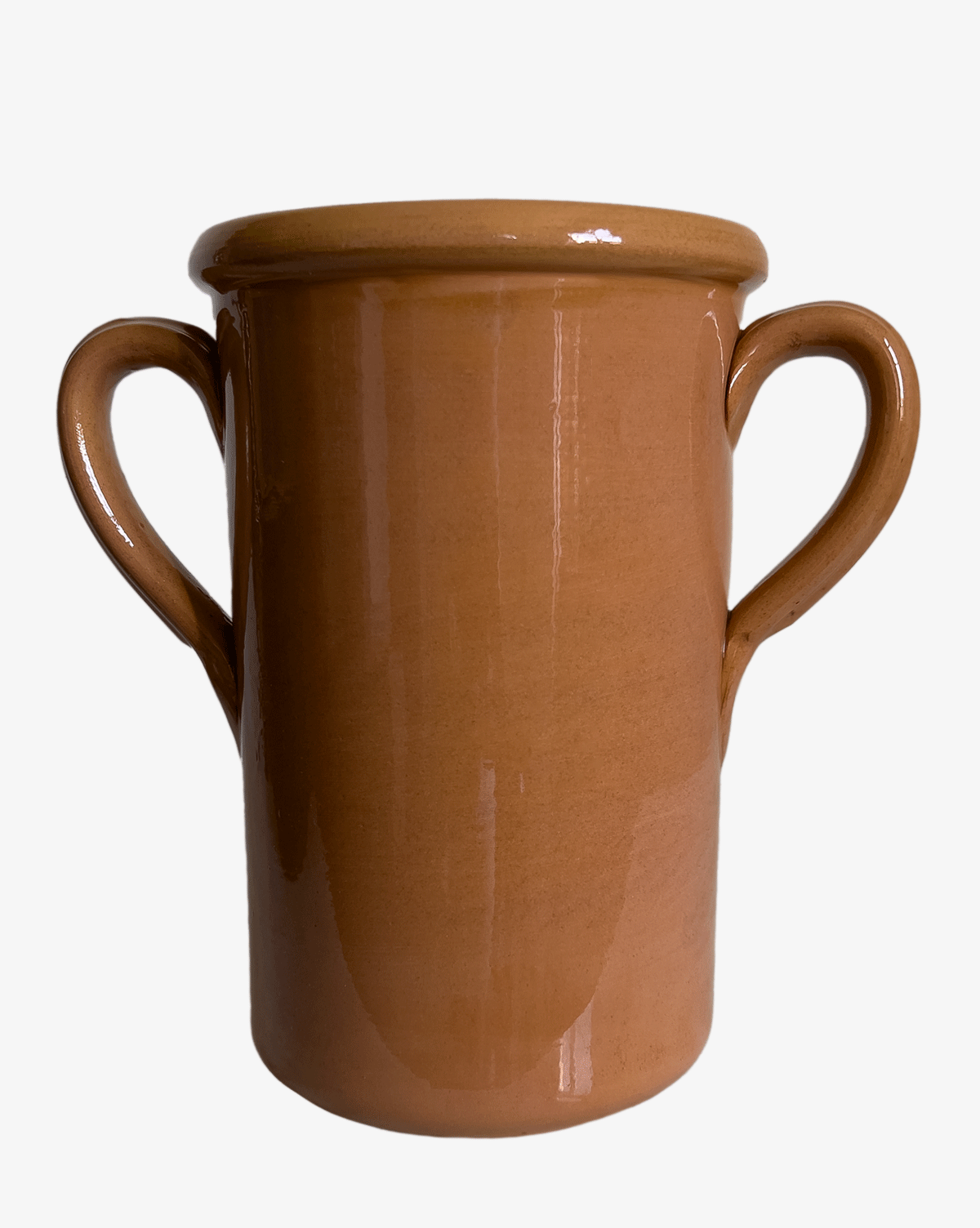 Krug mit Doppelhenkel terracotta