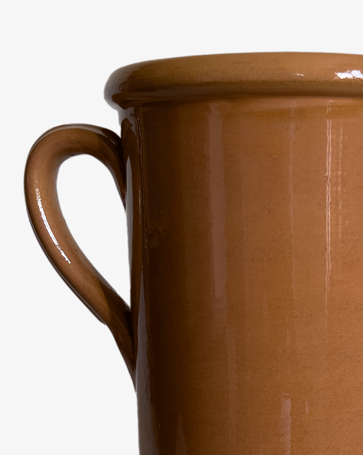 Krug mit Doppelhenkel terracotta