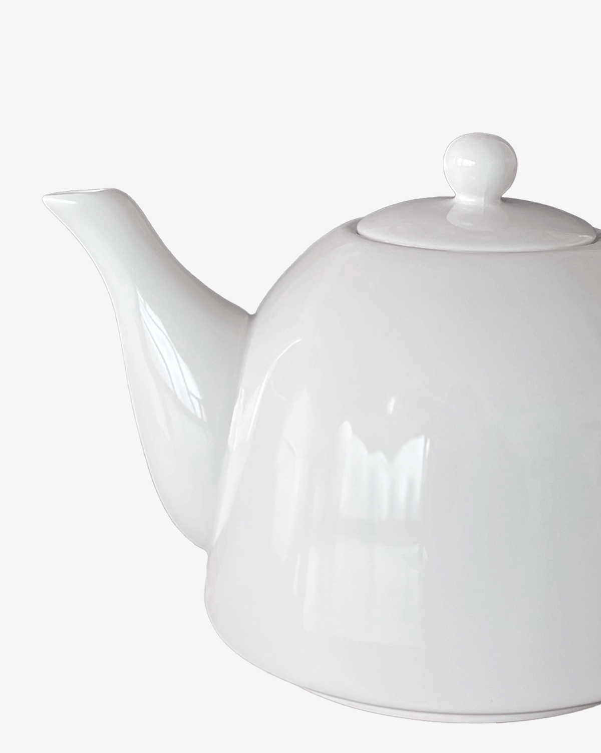 Teekanne Porzellan weiß