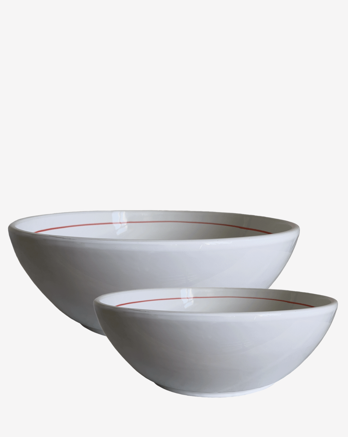 2-teiliges Set Servierschale rot Linea