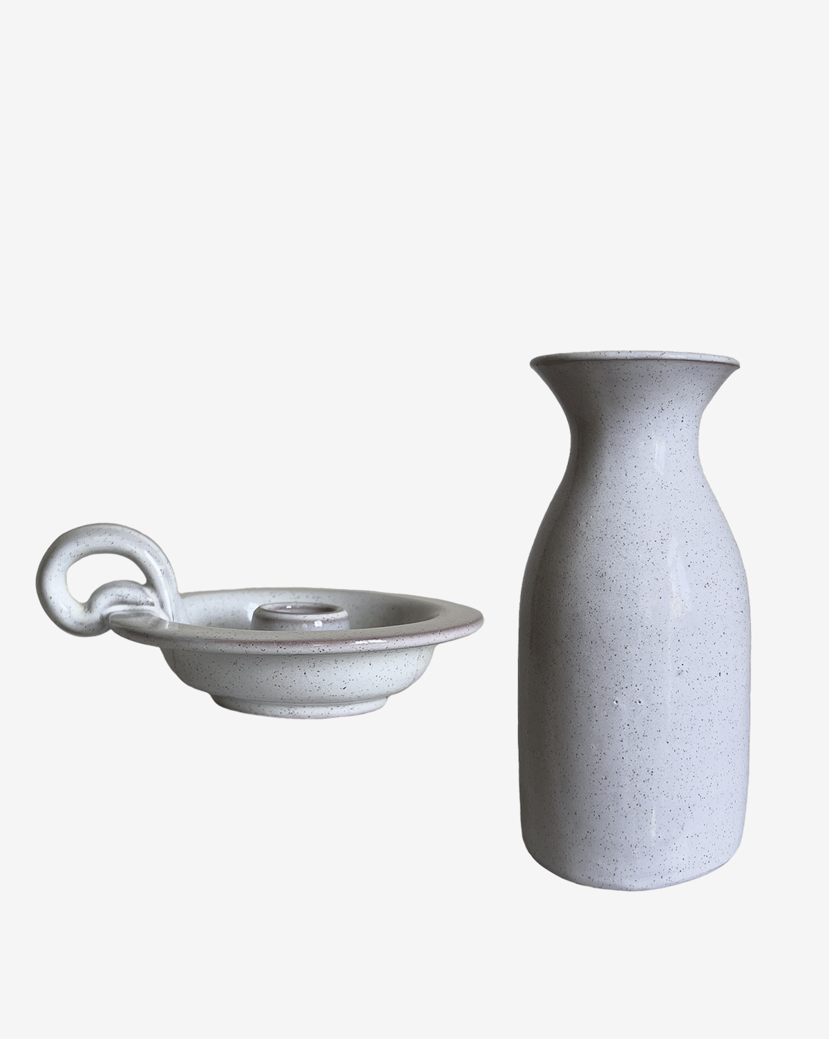 2-teiliges Set Flasche & Kerzenhalter Sabbia