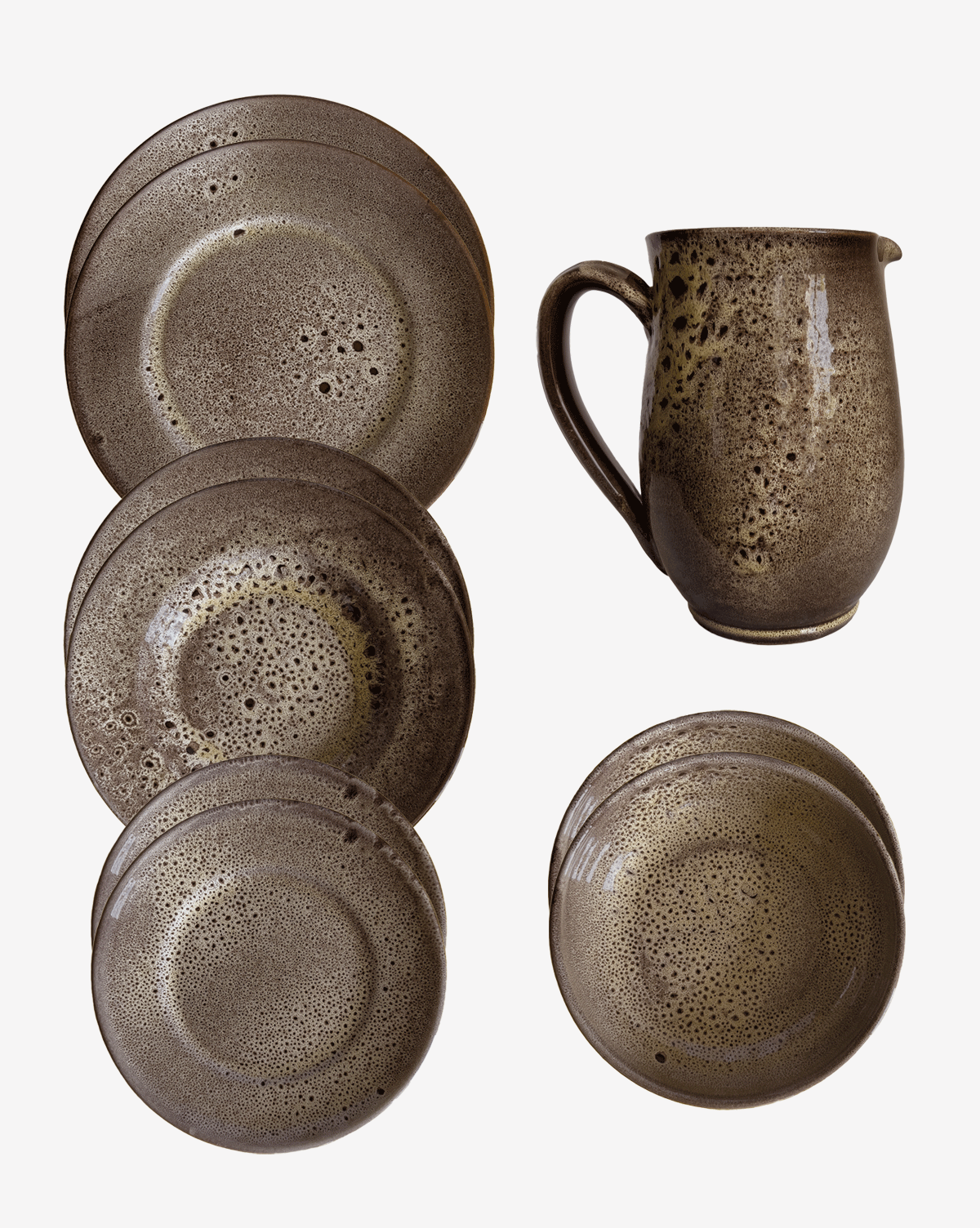 9-teiliges Set Nocciola