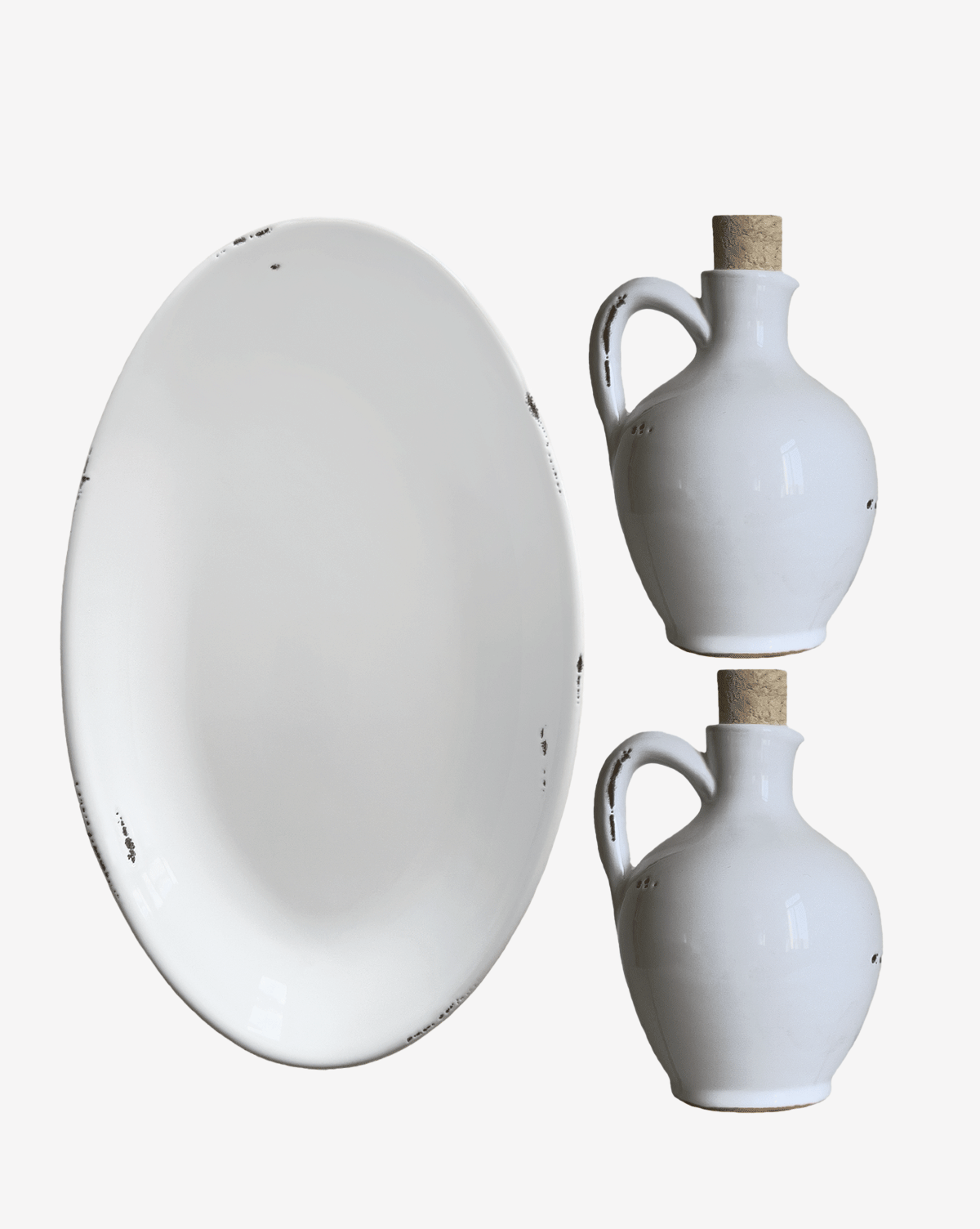 Set Ölflasche Bombata & Servierplatte